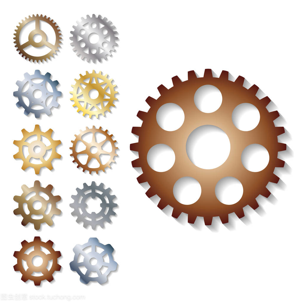 齿轮矢量图解力学齿轮网发展形状工作齿轮发动机轮设备机械元件